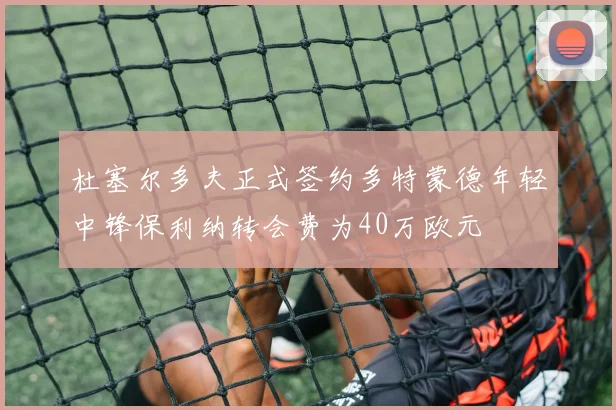 杜塞尔多夫正式签约多特蒙德年轻中锋保利纳转会费为40万欧元